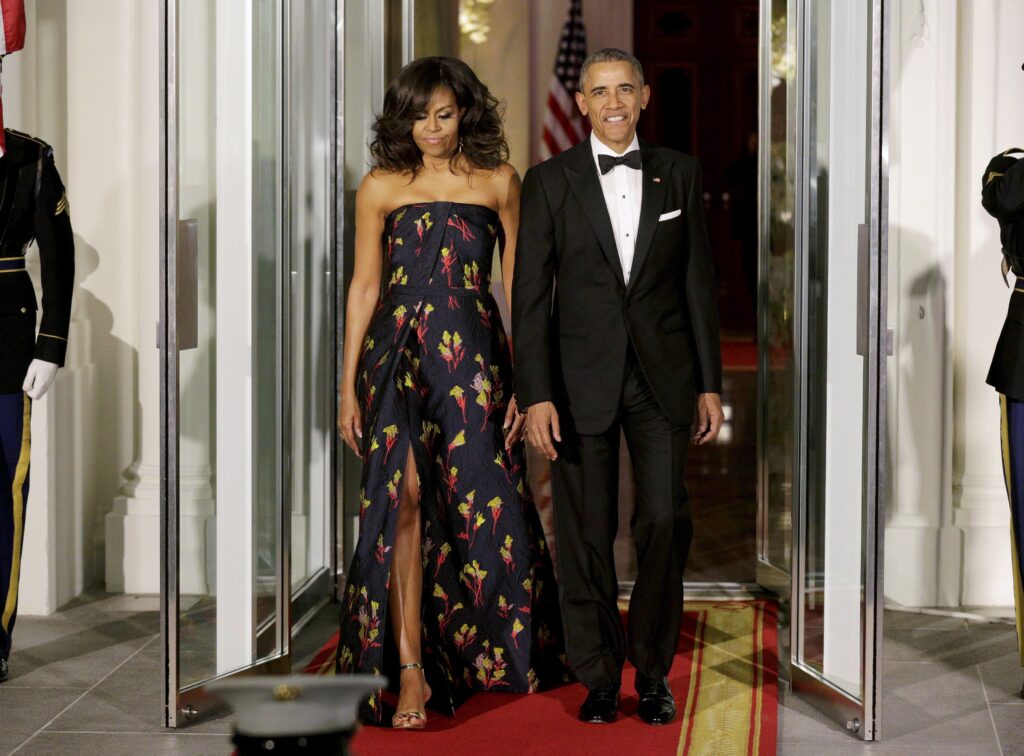 Florals? For the Canada state dinner? Groundbreaking, Jason Wu-style.