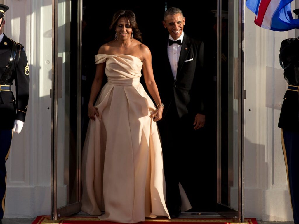 Another Naeem Khan Princess moment at the Nordic State Dinner.