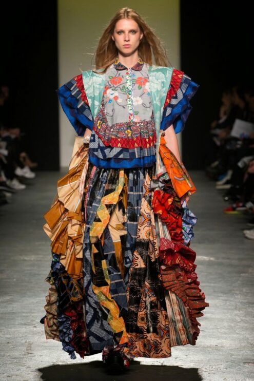 FLO HUGHES | Eclectic patchwork magic with ruffles and frills galore.